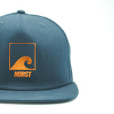 Navy and Orange Snapback - norst