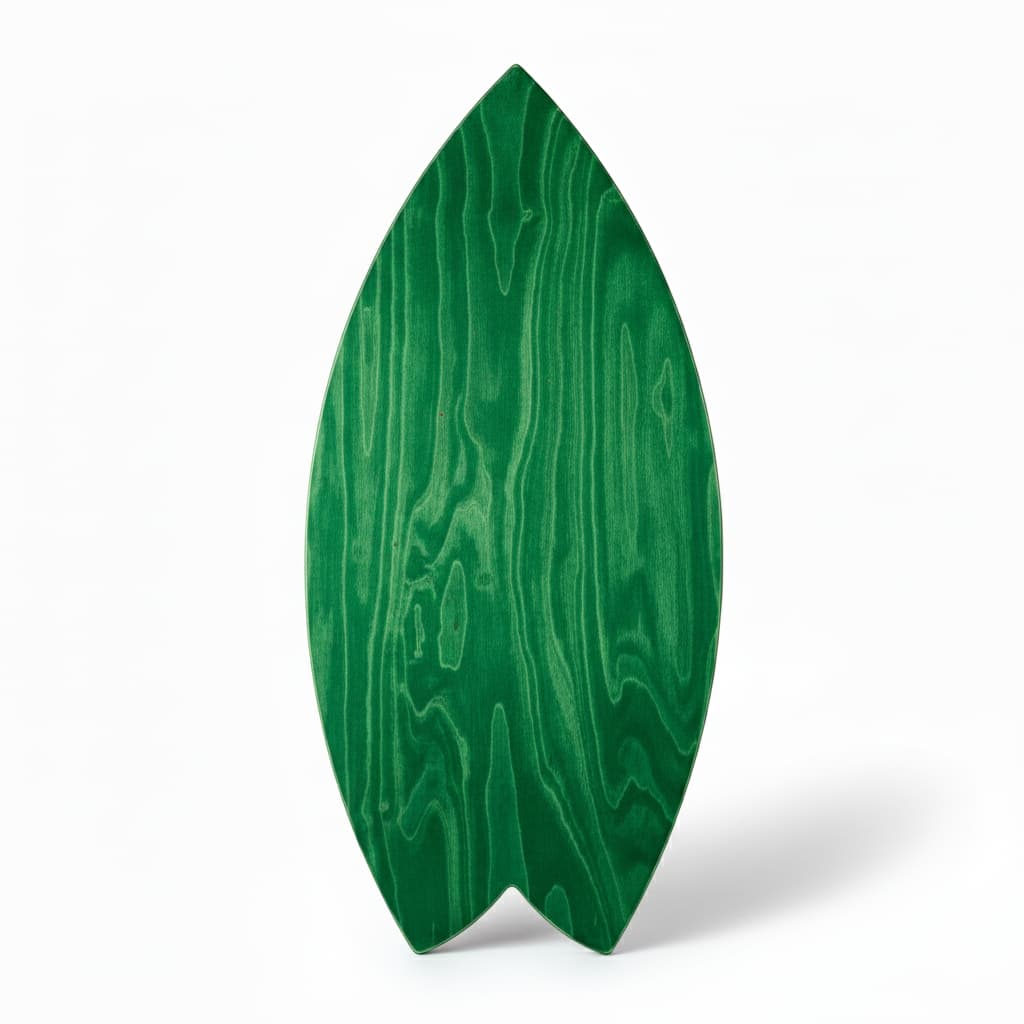 Norst Surf Balance Board underside, Green finish