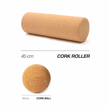 Norst cork roller and cork ball, 100% cork