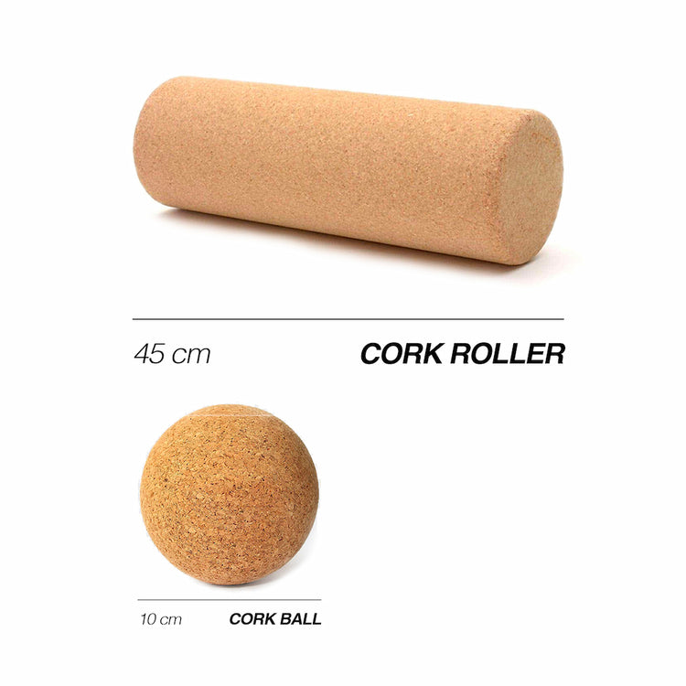 Norst cork roller and cork ball, 100% cork