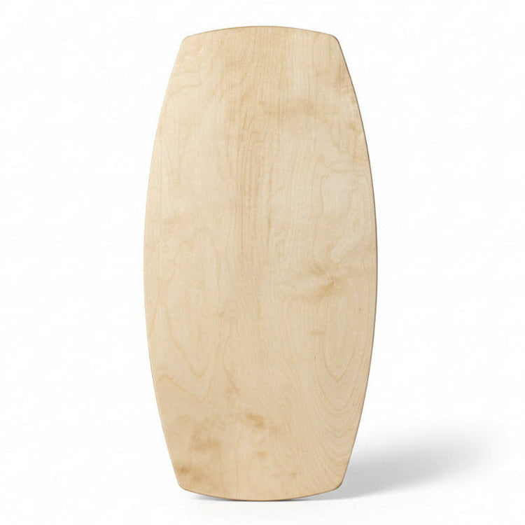 Norst Freestyle Balance Board underside, birch plywood, Natural finish
