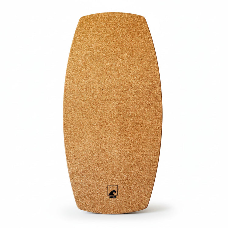 Norst Freestyle Balance Board, round tail, cork top deck, Natural finish