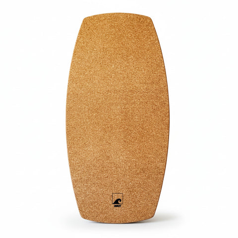Norst Freestyle Balance Board, round tail, cork top deck, Natural finish