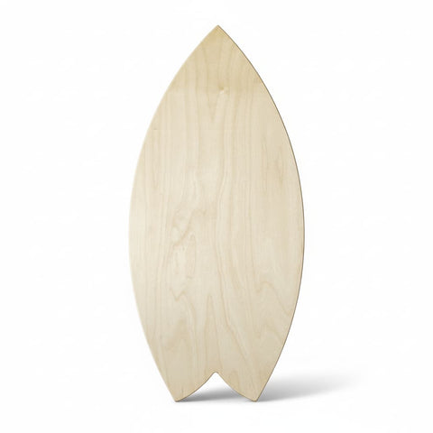 Norst Surf Balance Board underside, birch plywood, Natural finish