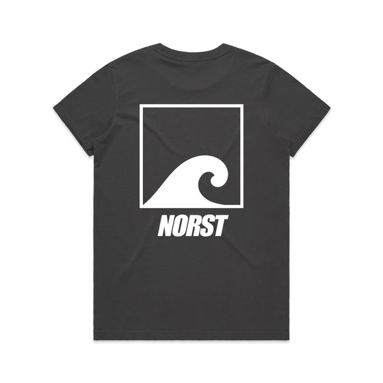 Womens T-Shirt - Original Front & Back Logo, Coal