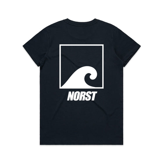 Womens T-Shirt - Original Front & Back Logo, Navy