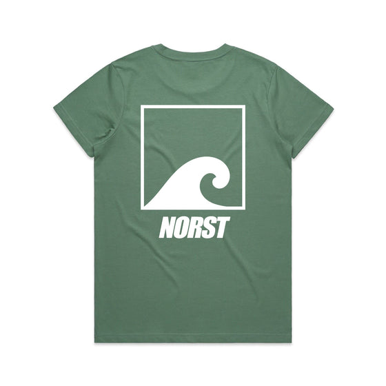 Womens T-Shirt - Original Front & Back Logo, Sage