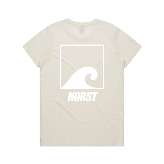Womens T-Shirt - Original Front & Back Logo, Natural
