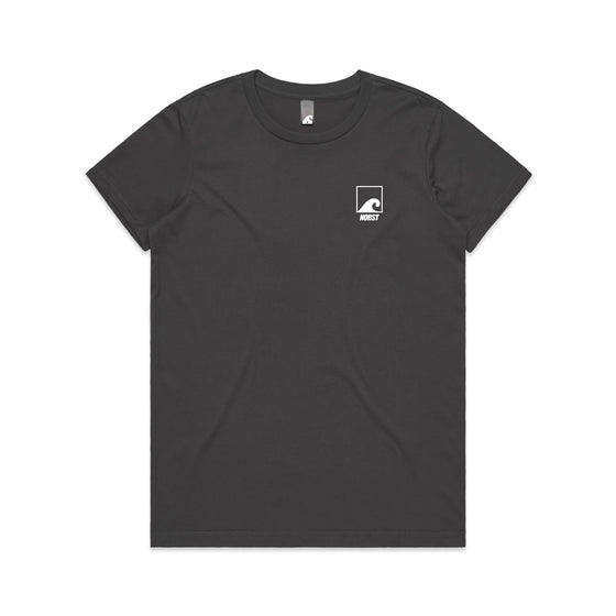 Womens T-Shirt - Original Front Logo, Coal
