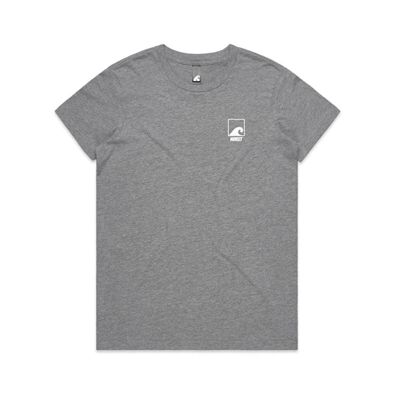 Womens T-Shirt - Original Front Logo, Heather Grey