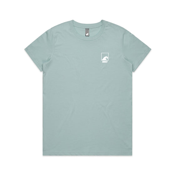 Womens T-Shirt - Original Front Logo, Pale Blue
