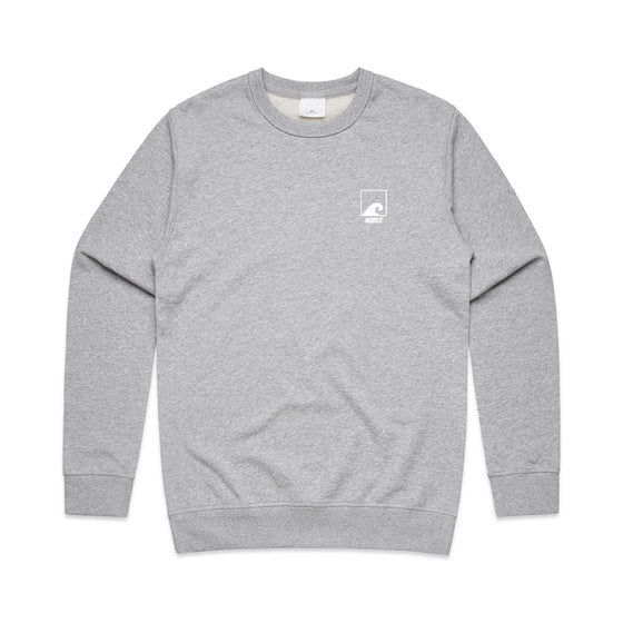 Men's Premium Crew Sweatshirt, Marl Grey