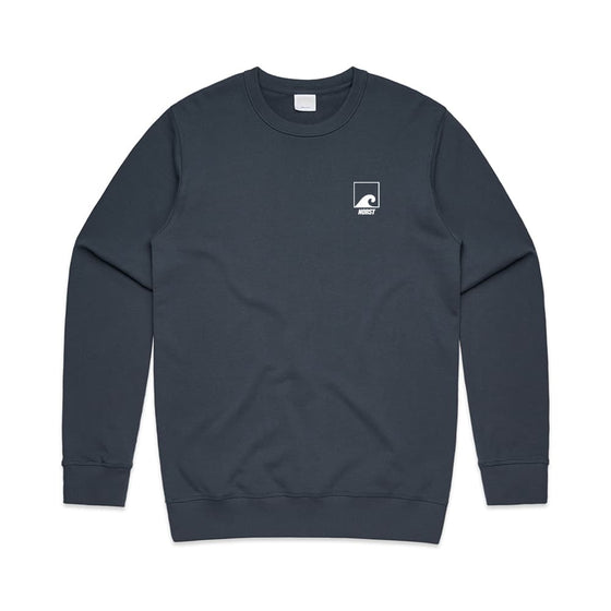 Men's Premium Crew Sweatshirt, Petrol Blue