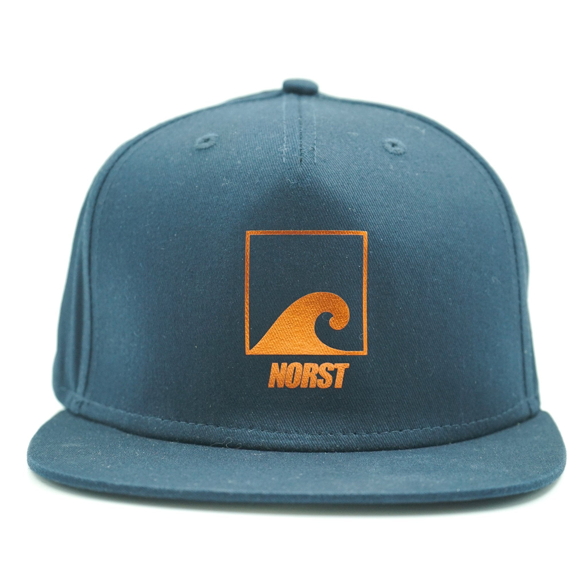 Navy and Orange Hat