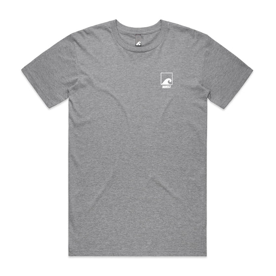 Norst Original T-Shirt – Logo Front & Back | Finished by Hand, Heather Grey