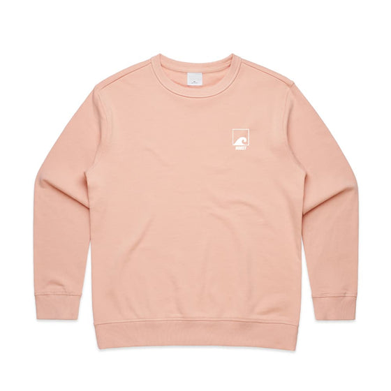 Women's Premium Crew Sweatshirt, Pale Pink