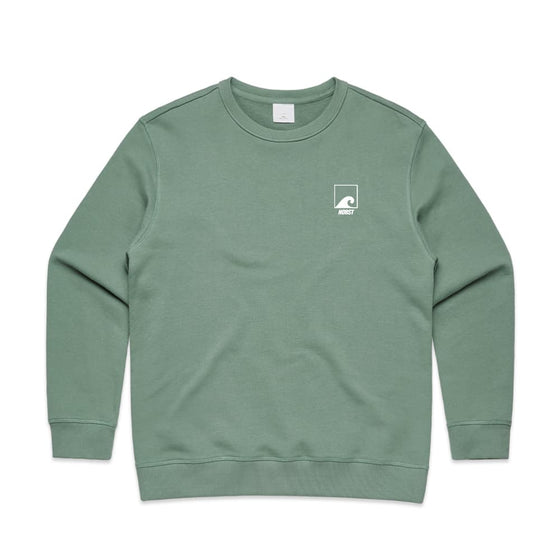 Women's Premium Crew Sweatshirt, Sage Green