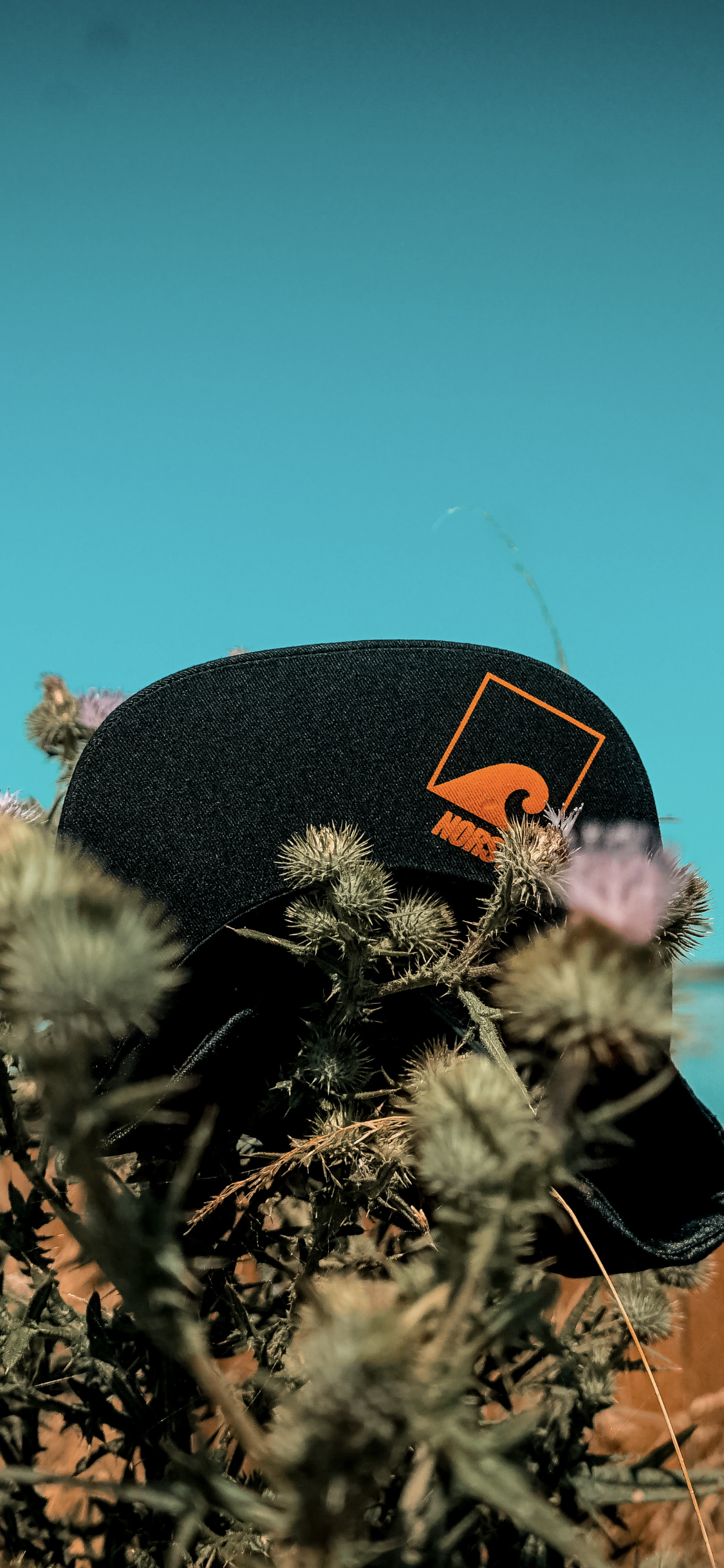 Navy 'n' Orange Snapback - norst