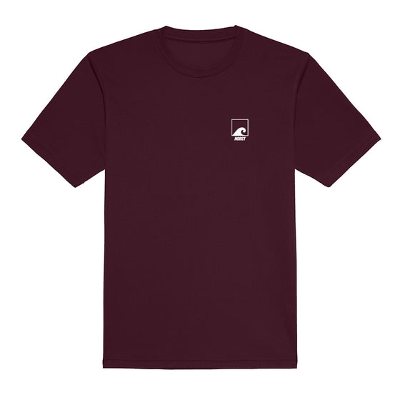 Norst Short Sleeve Quick Dry T-Shirts, Burgundy